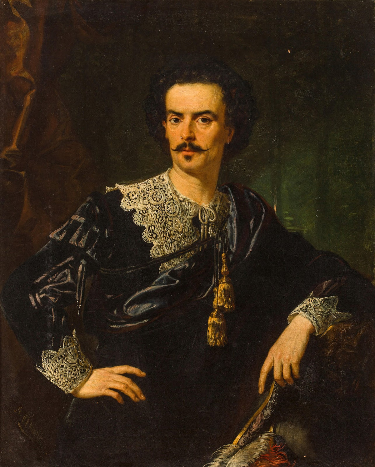 A portrait of King Louis II of Bavaria