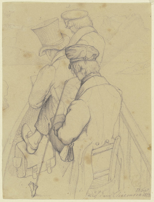 Die Reisegefährten des Künstlers 1822