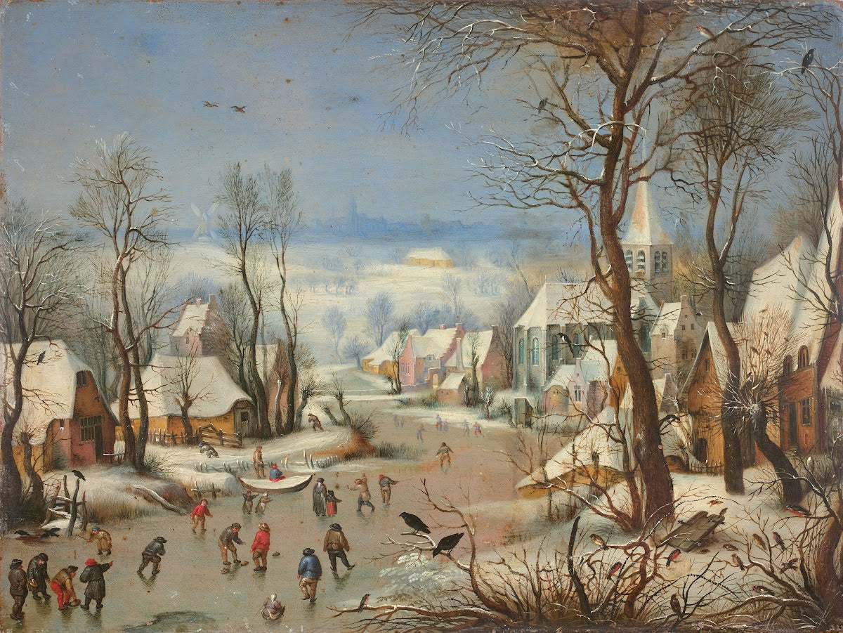 Paysage dhiver à la trappe aux oiseaux daprès Pieter Brueghel