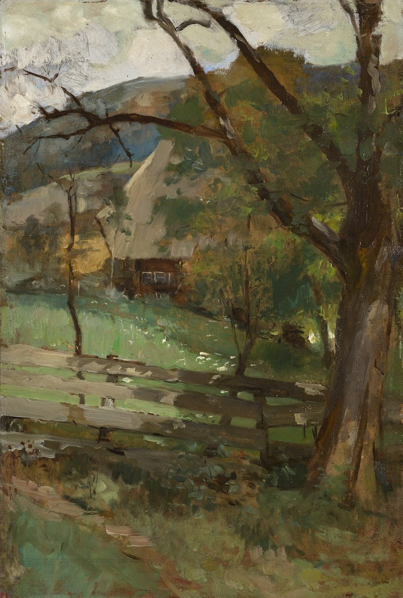 Black Forest Landscape with House ca 1890