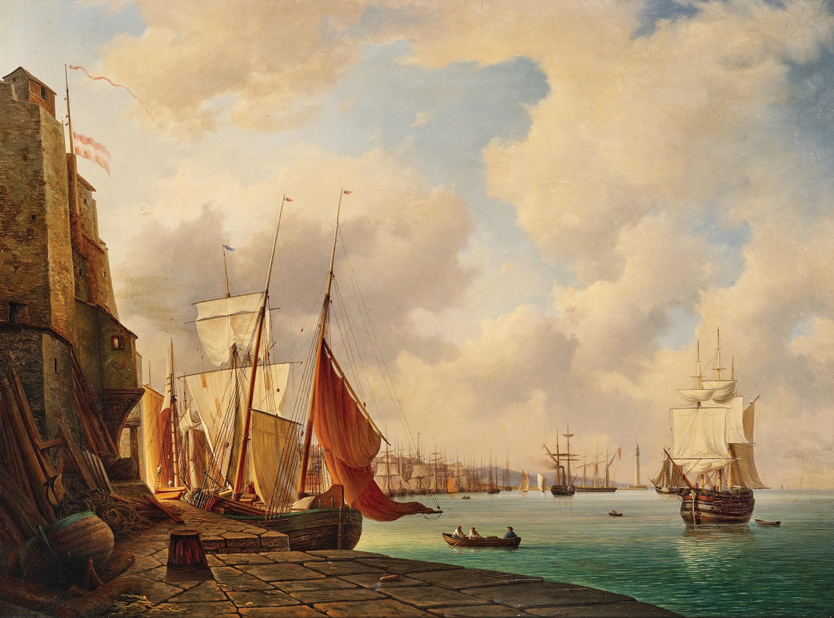 The harbour of Trieste 1852