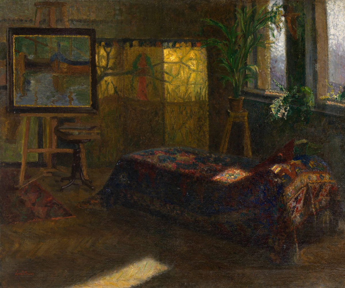 Mein Maleratelier in Abbazia around 1900