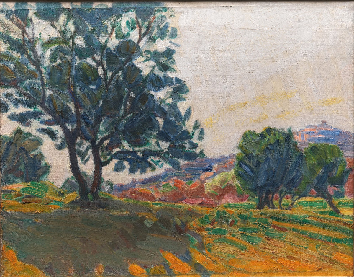 The Olive Grove With Cagnes in the Background Against the Light 1923
