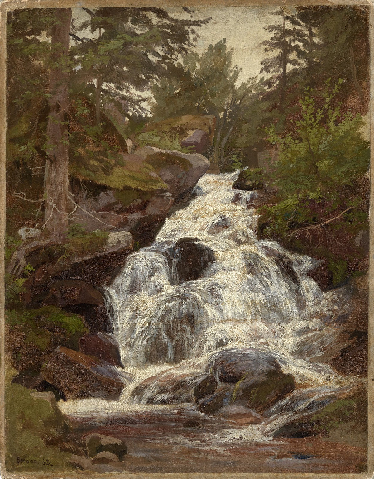 Wasserfall in Bernau 1862