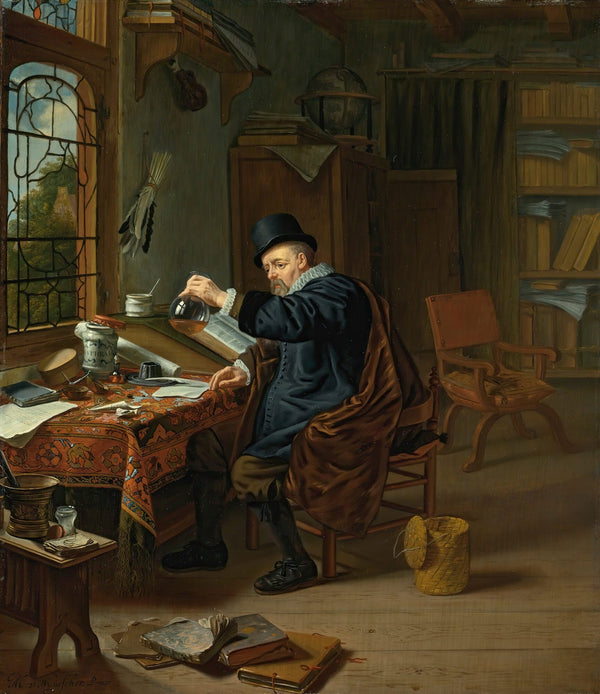 A Doctor In His Studio 1668