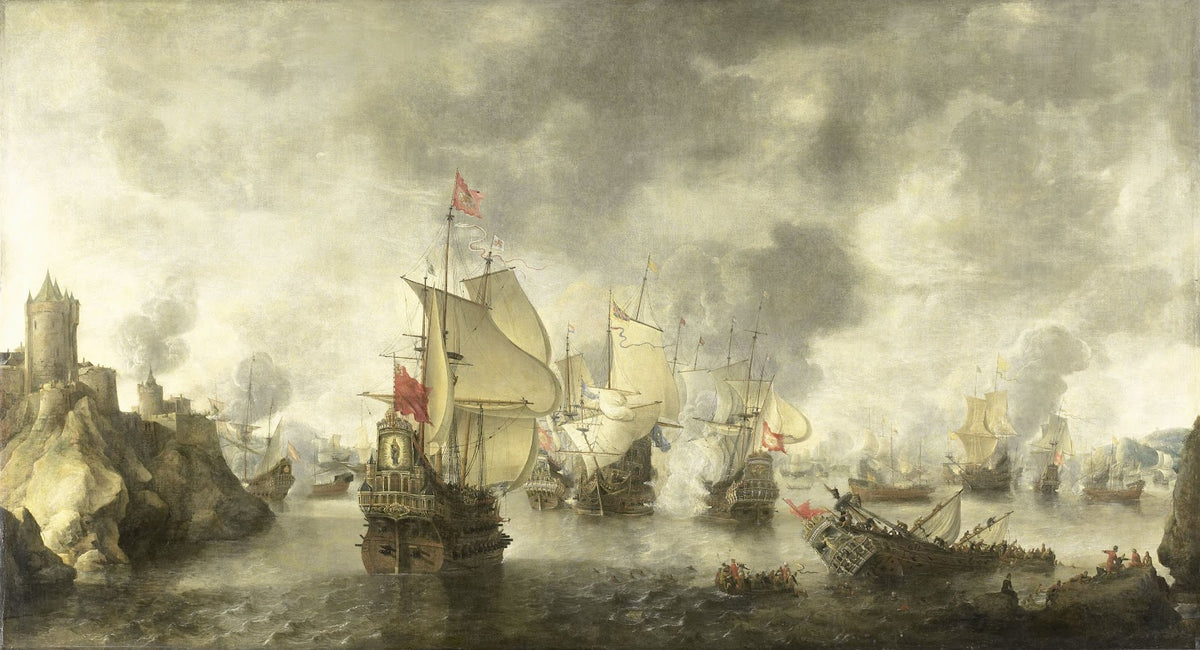 Battle of the Combined Venetian and Dutch Fleets against the Turks in the Bay of