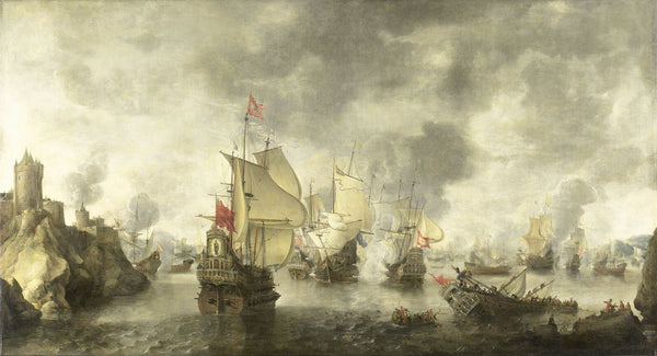 Battle of the Combined Venetian and Dutch Fleets against the Turks in the Bay of