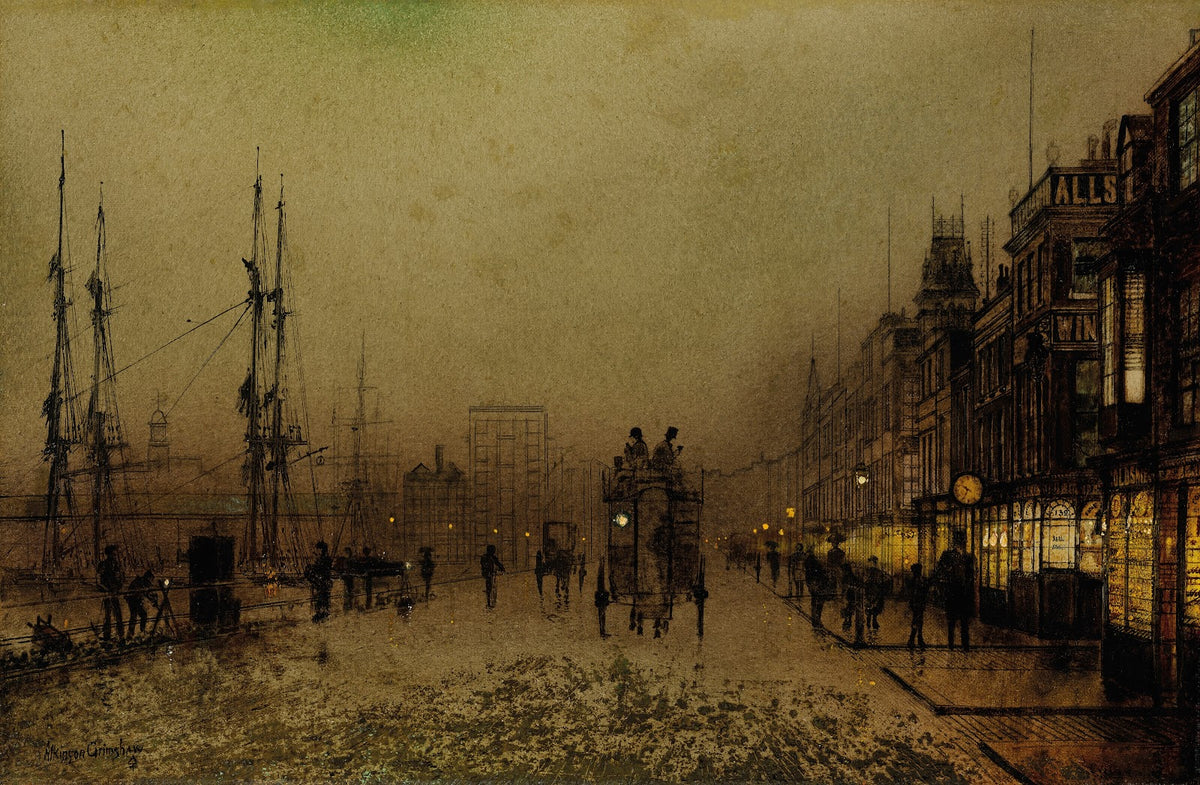Glasgow docks at twilight