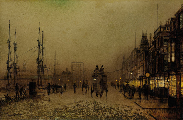 Glasgow docks at twilight