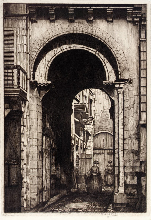 Ancient Doorway Nevers ca 1921