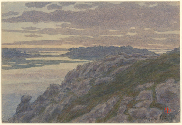 Crépuscule à Landiris Loguivy 1901