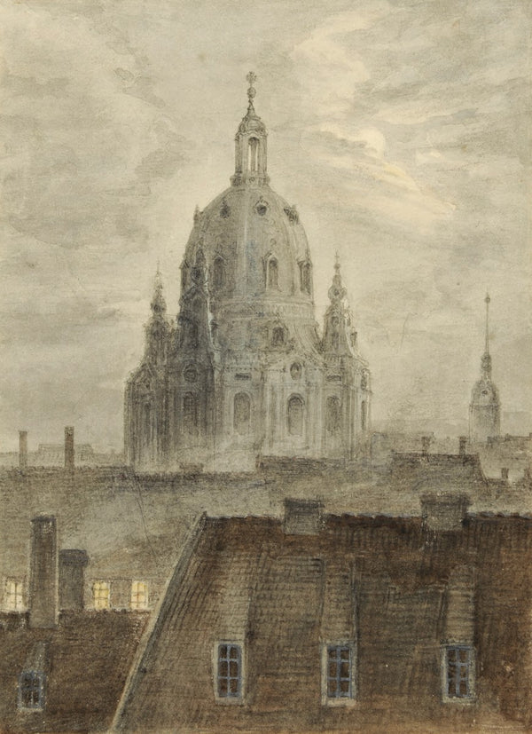 Die Frauenkirche in Dresden 1824