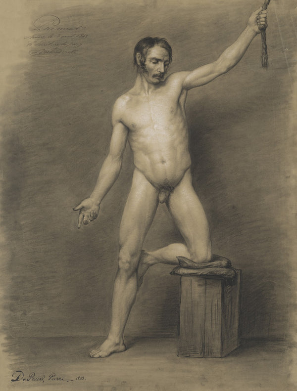 Standing male nude 1843