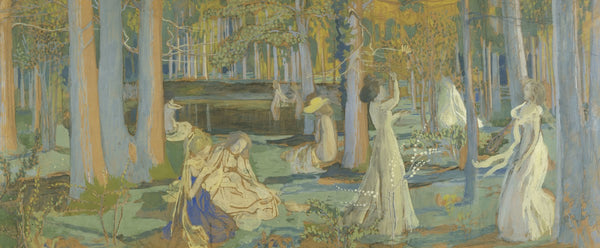 Esquisse pour le Jeu de volant Le bois sacré 1900