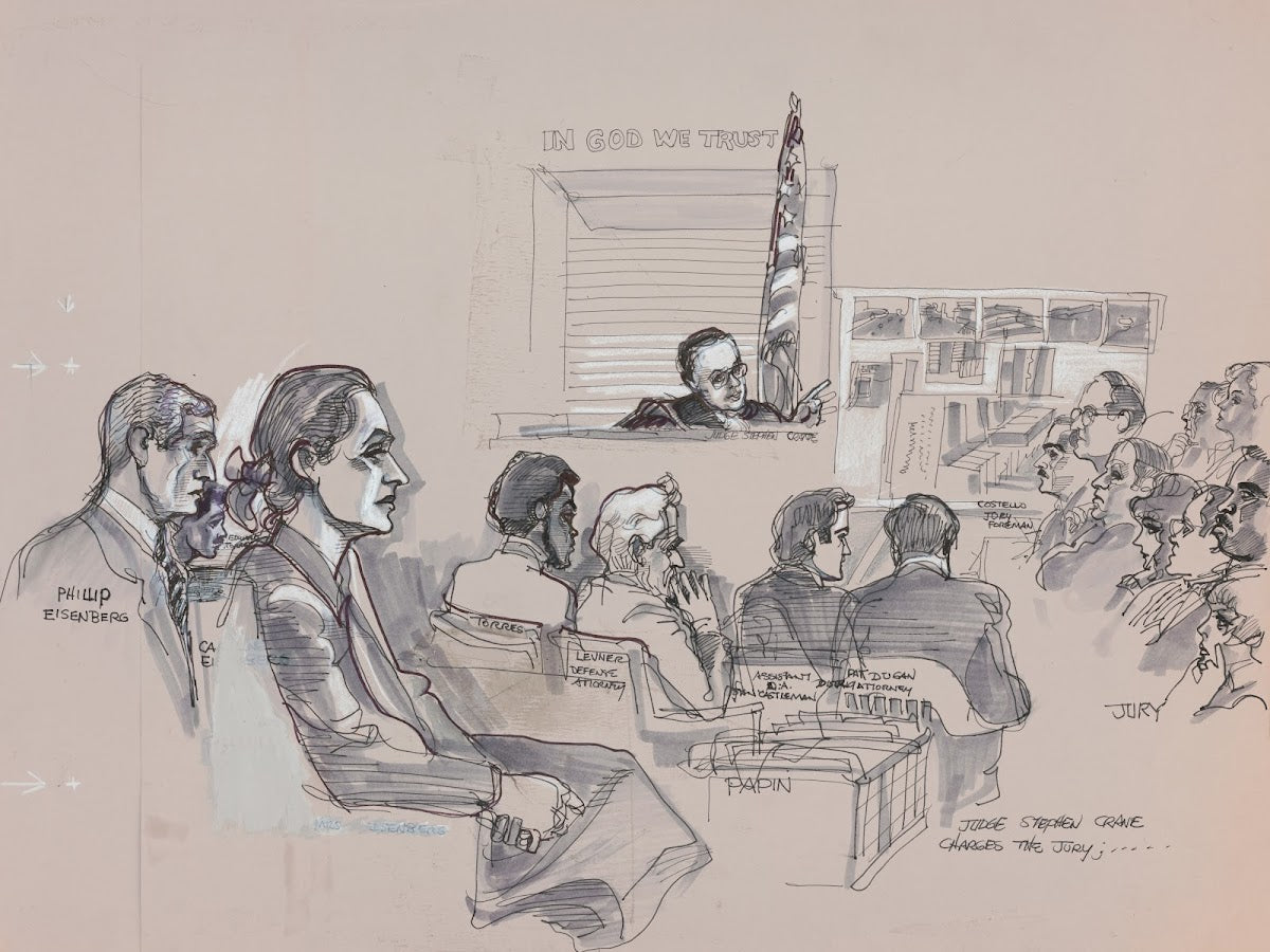 Judge Stephen Crane charges the jury 1985