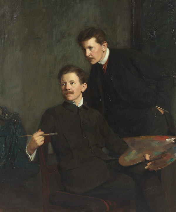 Double portrait of the brothers Bernhard and Emil Österman 1904