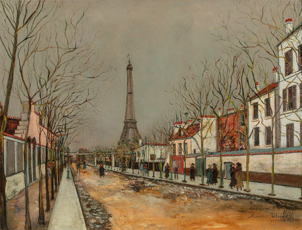 Avenue de Versailles et la Tour Eiffel 1922