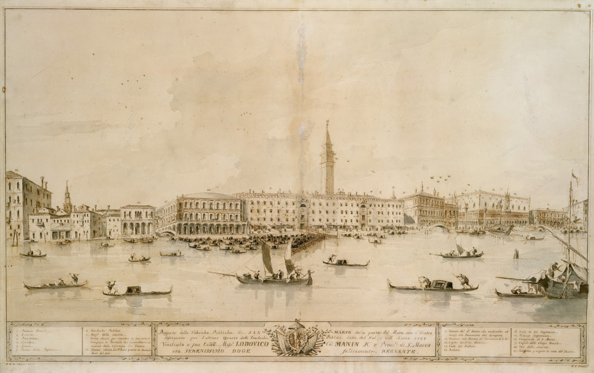 Panorama of Venice from the Bacino di San Marco Including the Project for the Pr