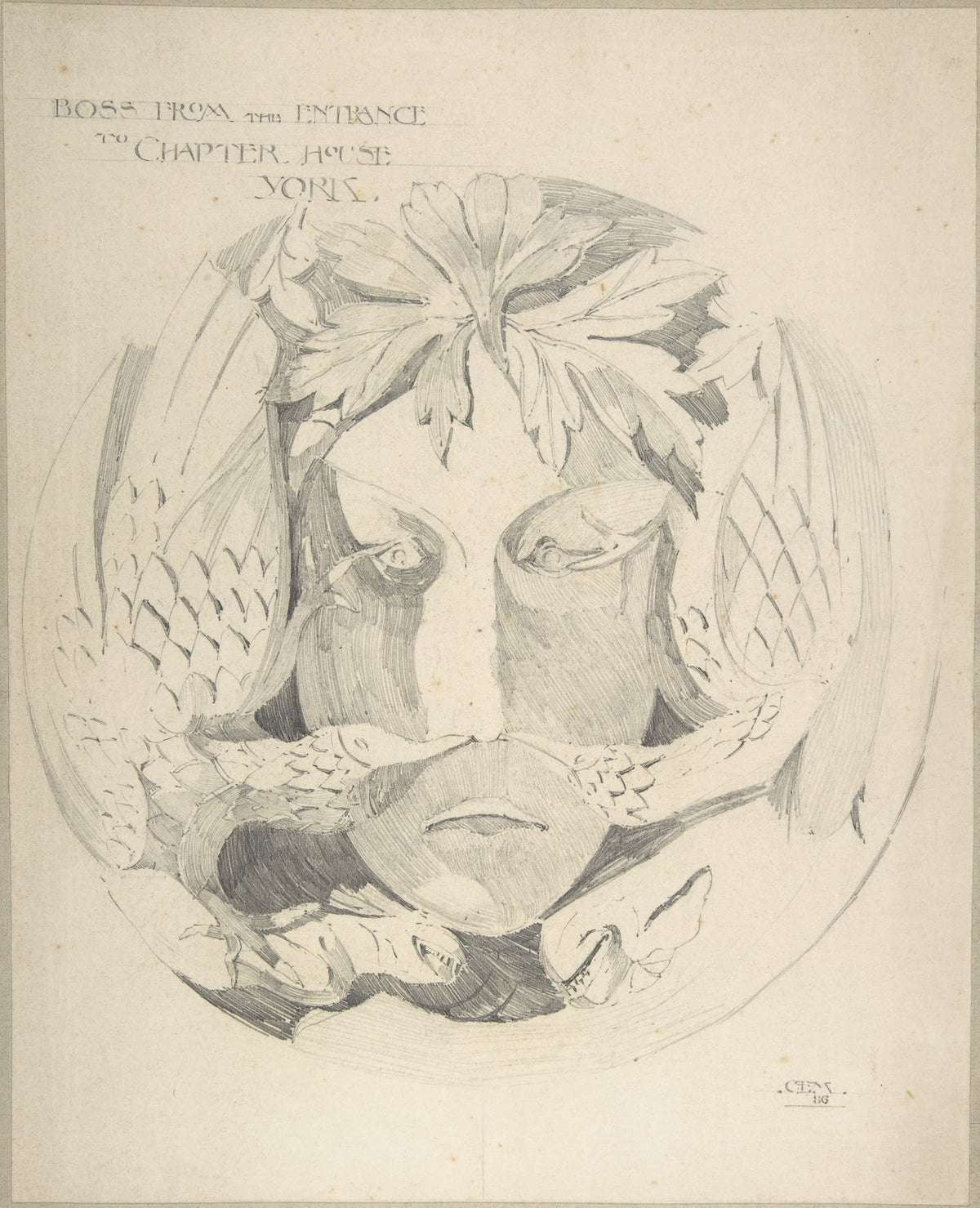 Boss from Chapter House York 1886
