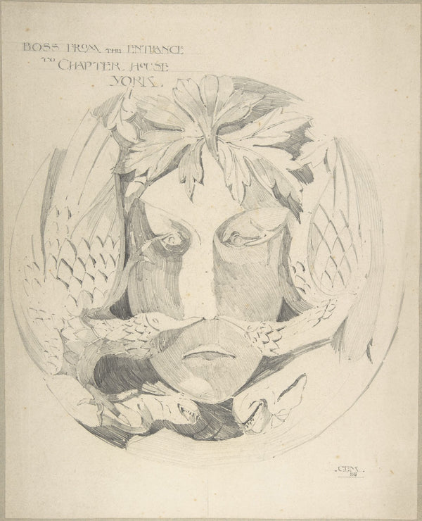 Boss from Chapter House York 1886