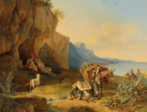 Greece resting on the way to the market 1841
