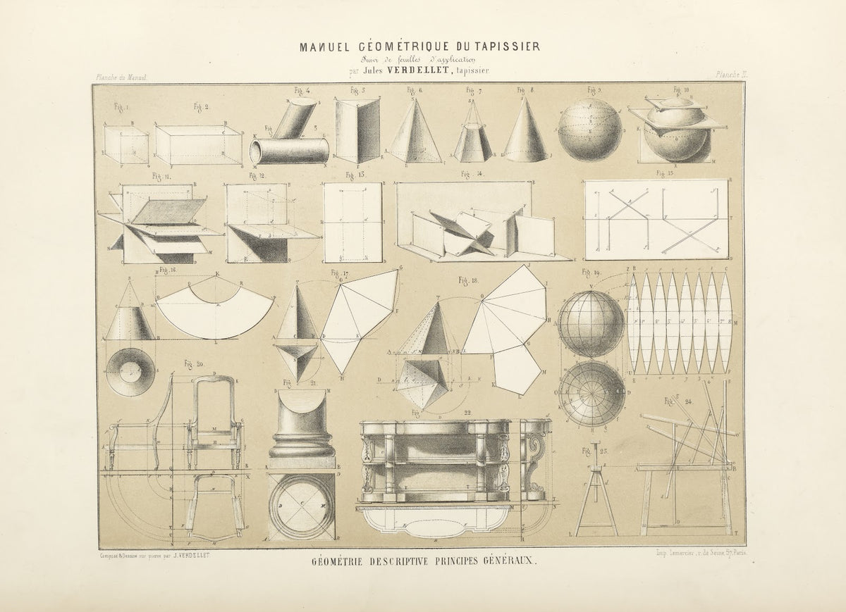 Géométrie descriptive principes généraux 1859