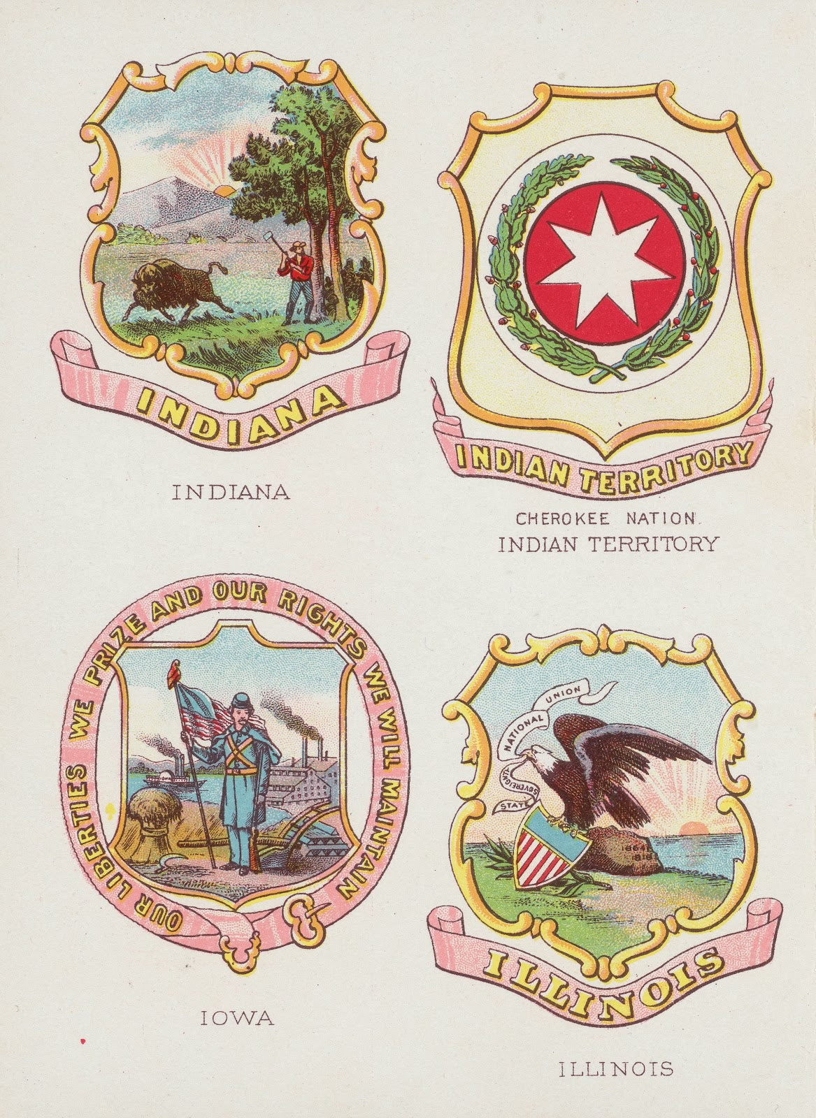Seals and coats of arms of America Pl05 1902