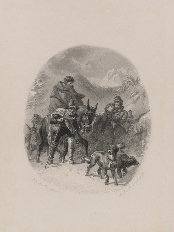 Headsman St Bernard the snowstorm