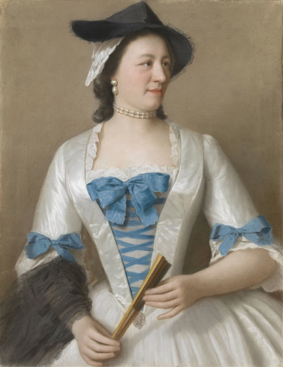 Portrait of Jeanne Elisabeth Sellon Lady Tyrell c 1746