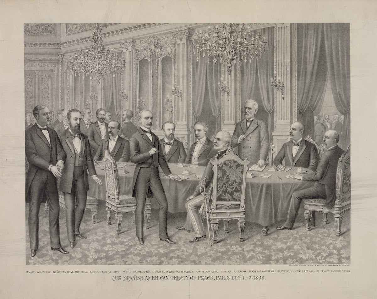Spanish American Treaty of Peace Paris Dec 10th 1898 1898