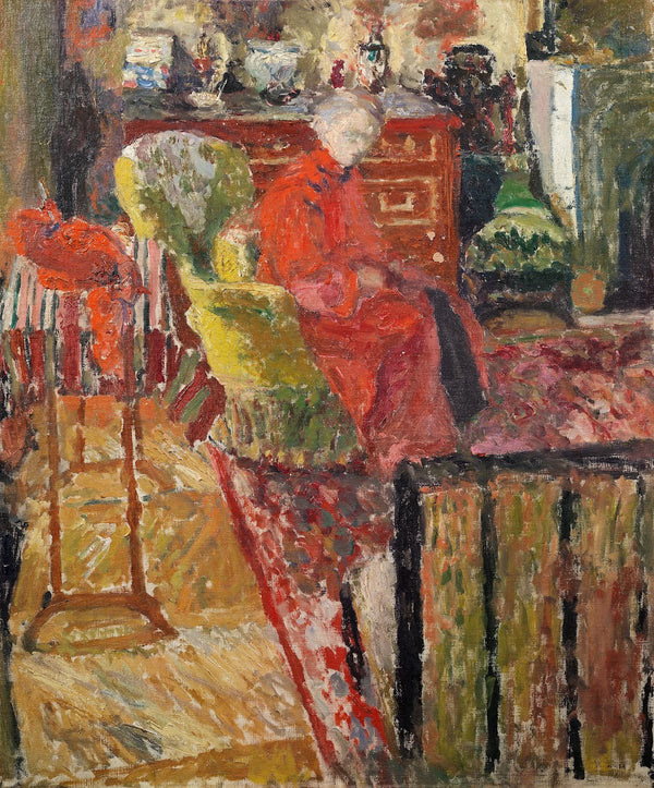 Madame Vuillard en peignoir rouge circa 1911