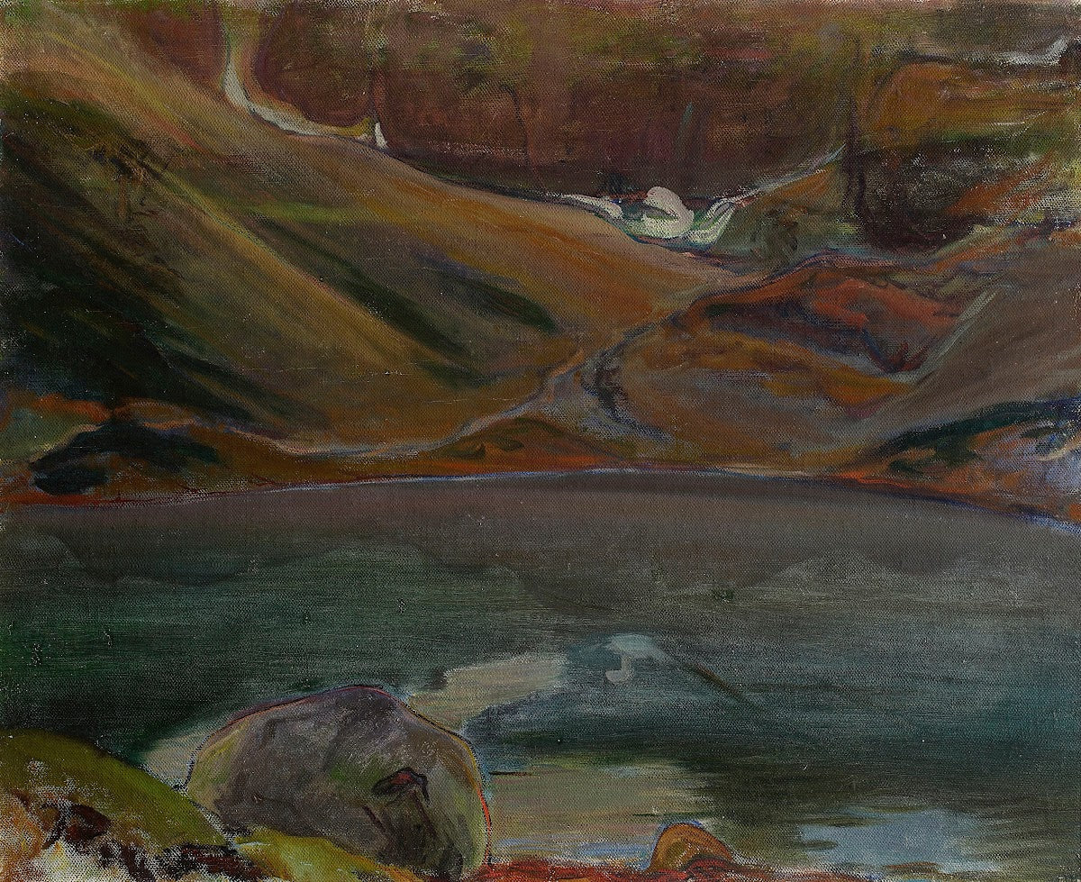 Czarny Staw The Black Tarn in the Tatra Mts 1909