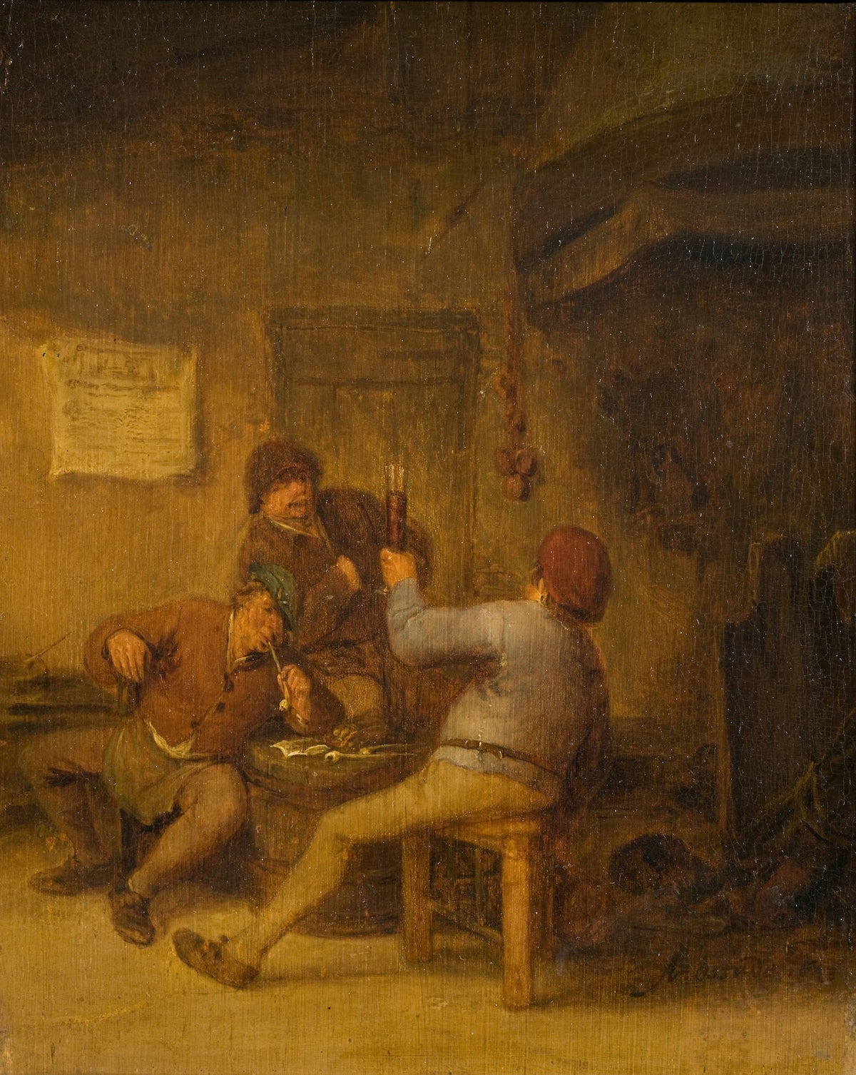 Peasants Drinking and Smoking 1643