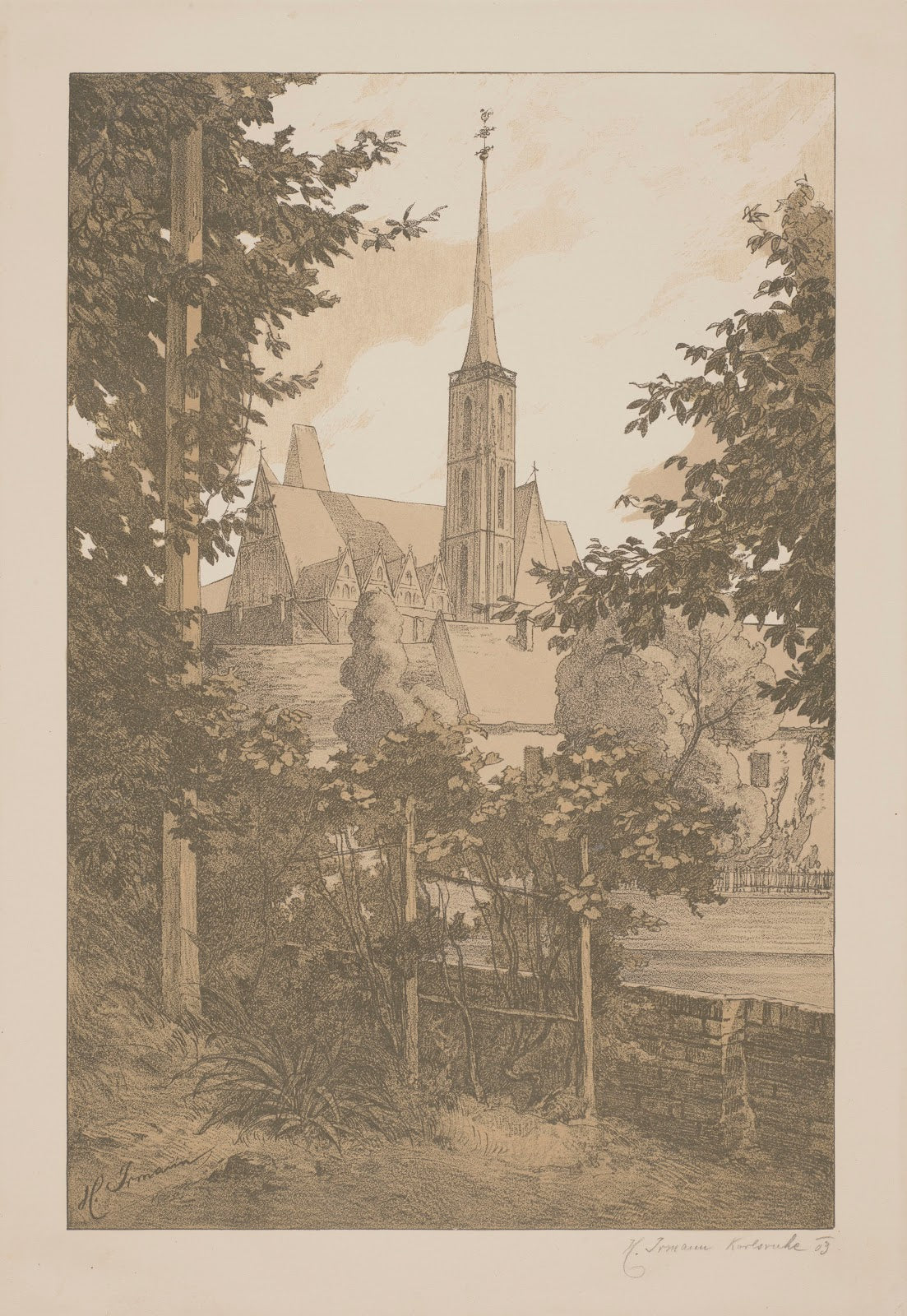 Church of the Holy Cross in Wrocław 1903