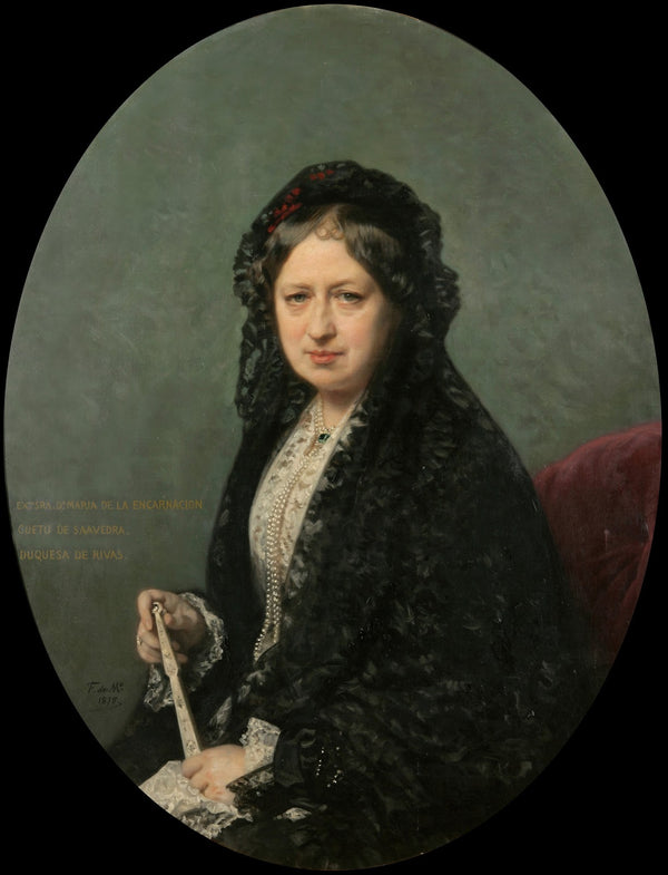 María Encarnación Cueto de Saavedra Duquesa de Rivas 1878