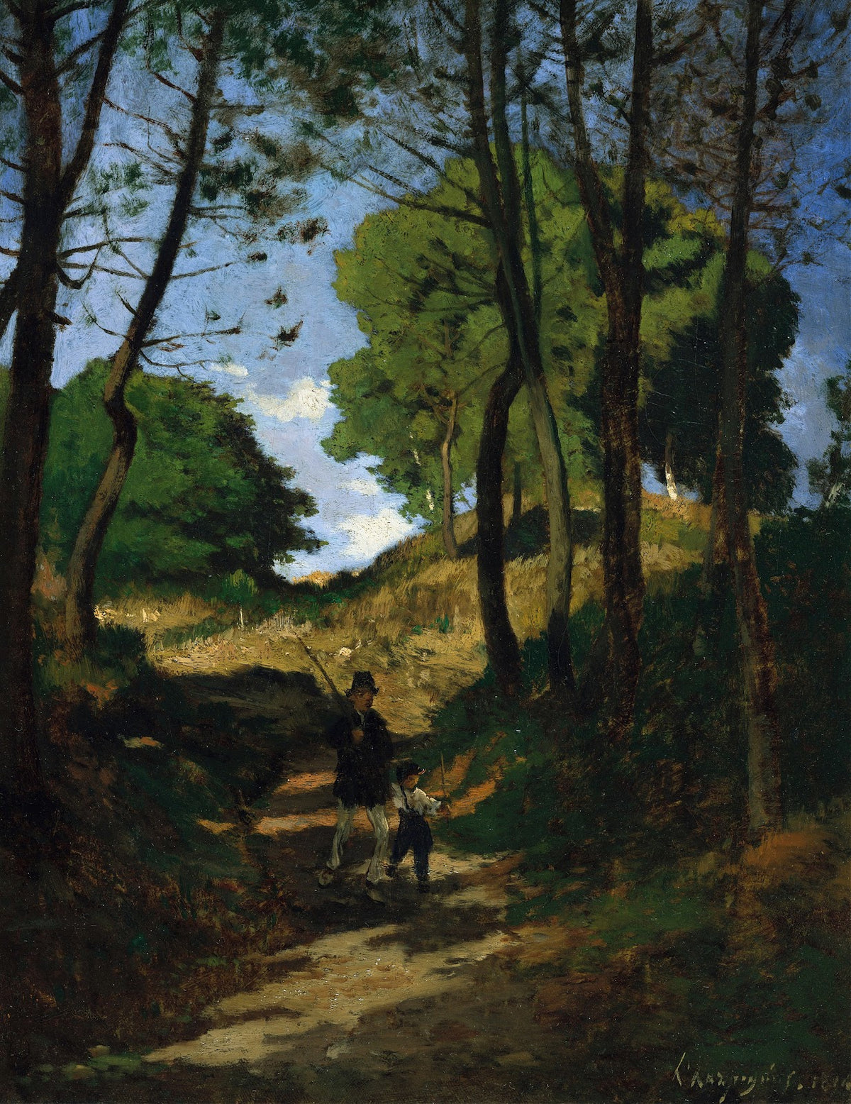 Fir Trees in Les Trembleaux near Marlotte Sapins aux Trembleaux à Marlotte 1854