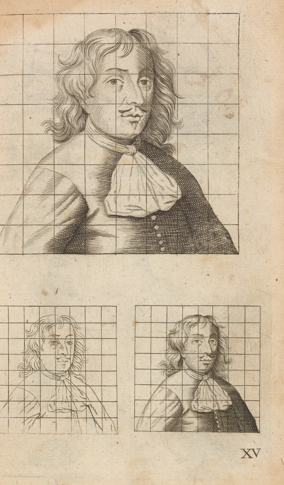 Plate XV Portrait study of male bust 1685