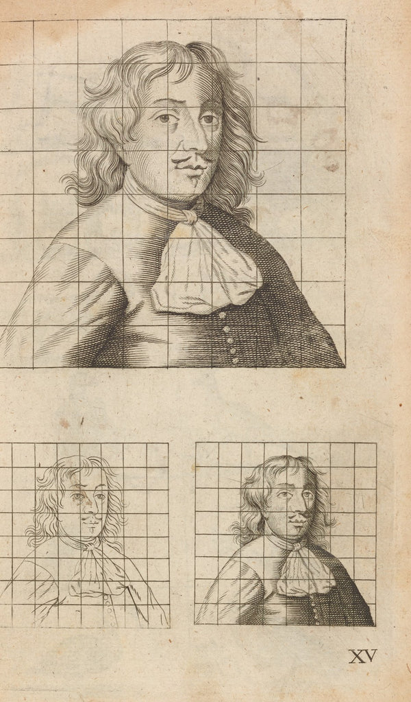 Plate XV Portrait study of male bust 1685