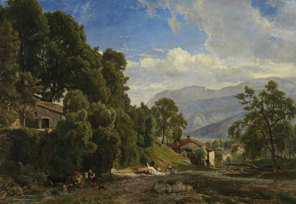 Mountains at Voreppe Dauphiné 1850