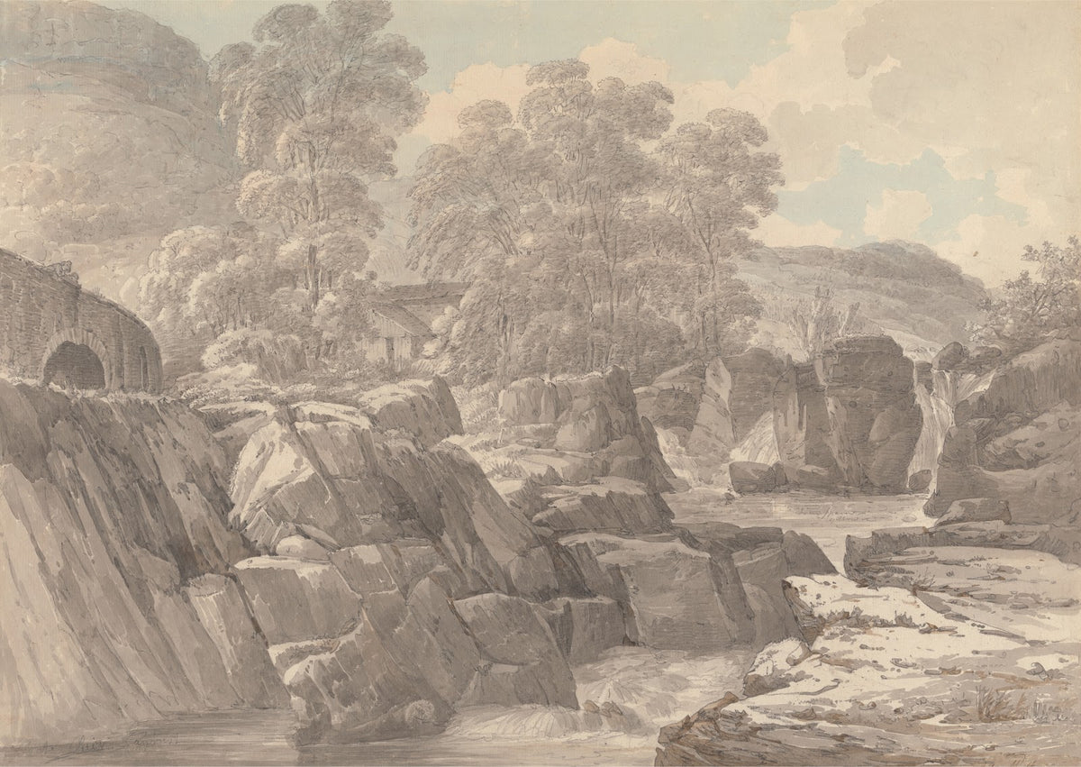 Pont y Pair on the River Llugwy near Betws y Coed Denbigh 1791