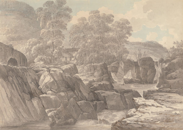 Pont y Pair on the River Llugwy near Betws y Coed Denbigh 1791