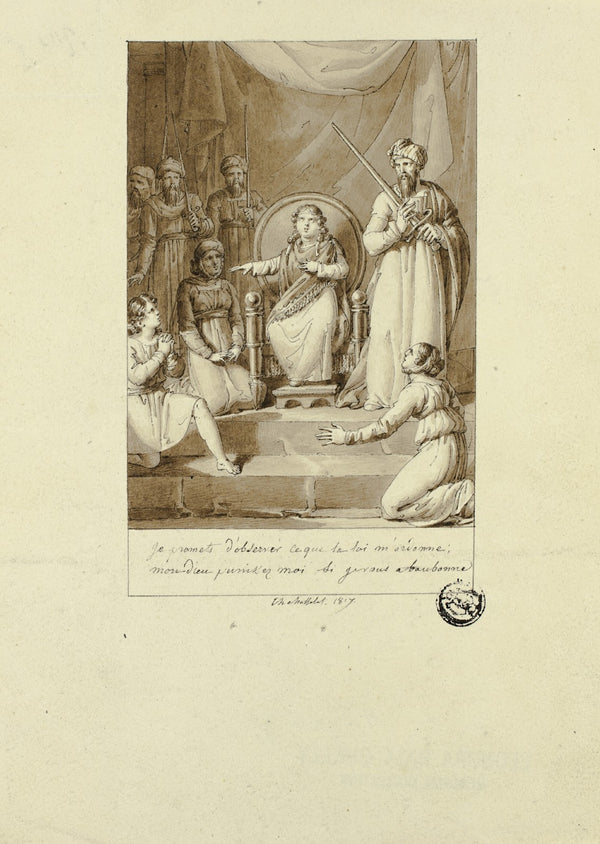 Scene from Racines Athalie 1817