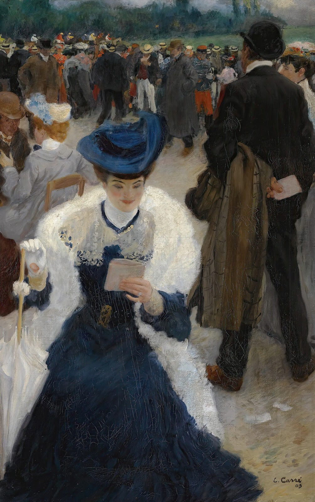 Une Elegante Aux Courses 1903
