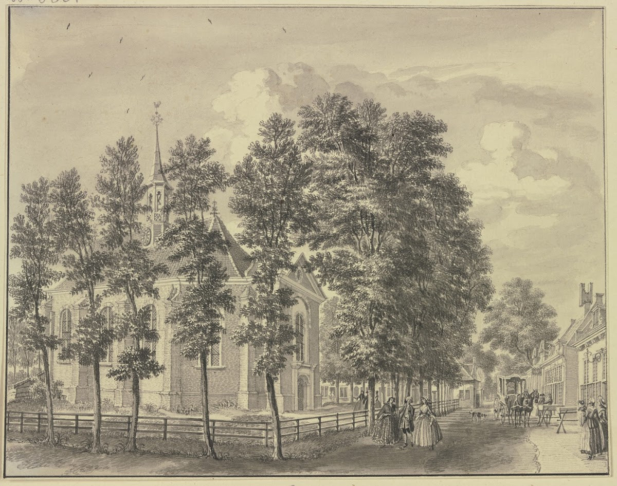 View of the Church of Bloemendaal near Haarlem 1746