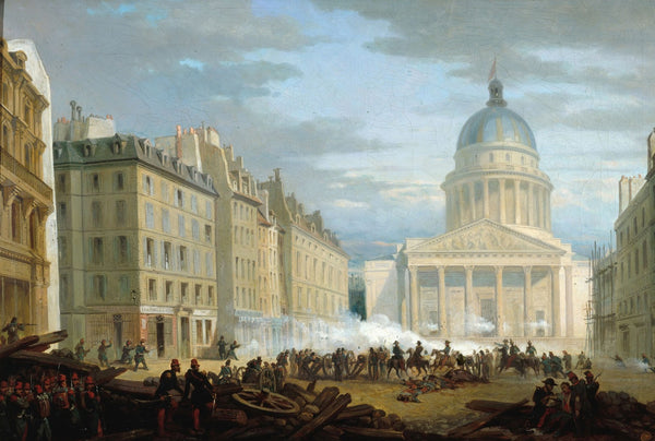 Prise du Panthéon vue de la rue Soufflot le 24 juin 1848 actuel 5ème arrondissem