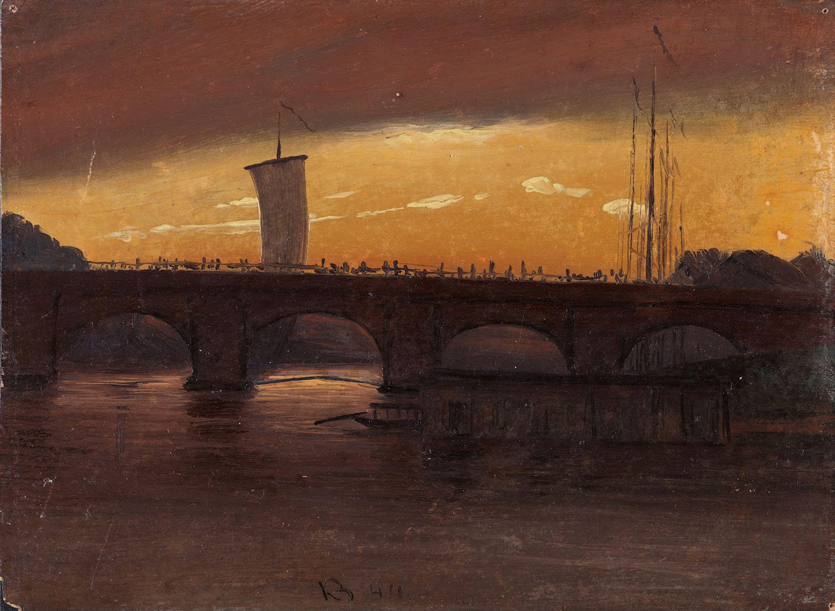 View of Dresden with the Augustbrücke 1844