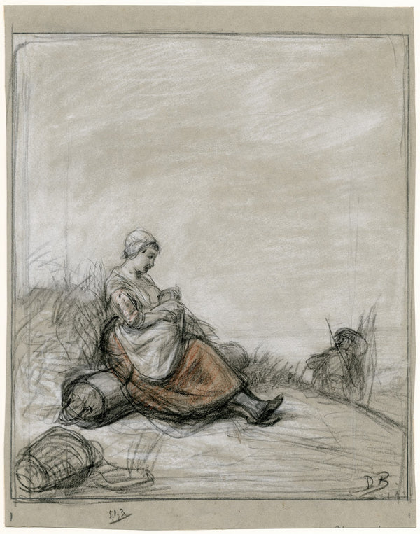 Woman breastfeeding her baby