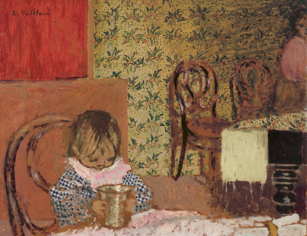 Enfant avec gobelet 1900 1901