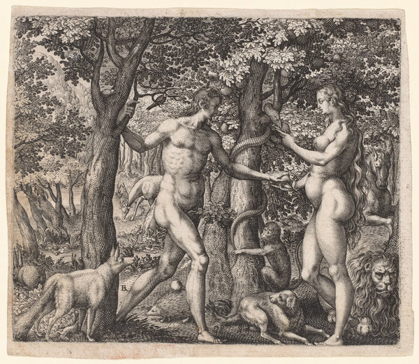 Adam and Eve late 1500s