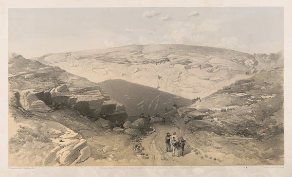 The valley of the shadow of death Caves in the Woronzoff Road behind the 21 gun
